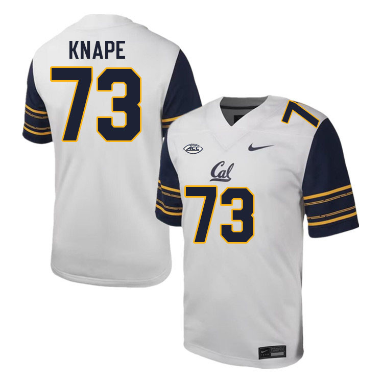 California Golden Bears #73 Tyler Knape ACC Conference College Football Jerseys Stitched-White